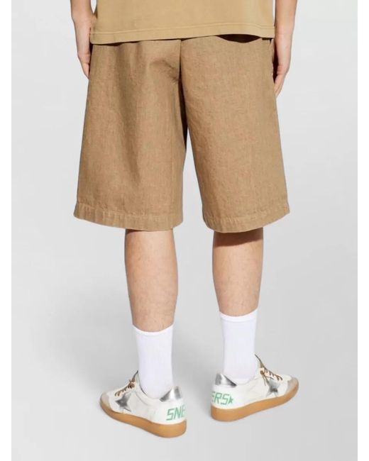 Jacquemus Natural Cotton Bermuda Shorts for men