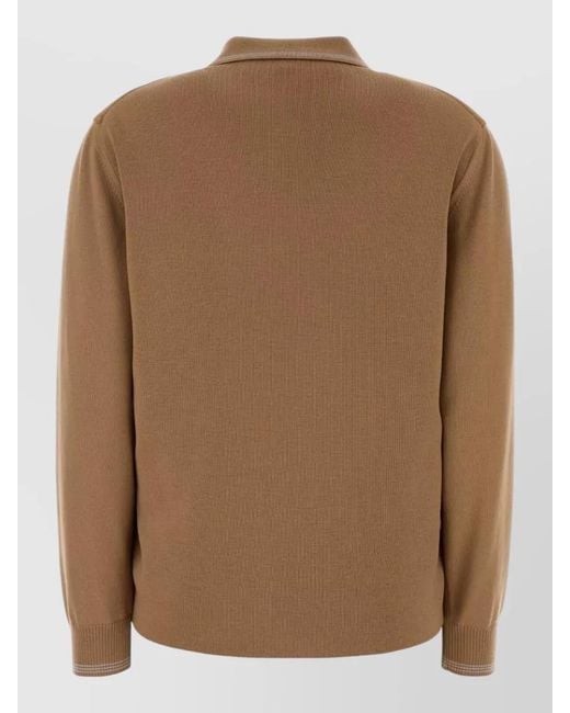 Miu Miu Brown Wool Cardigan