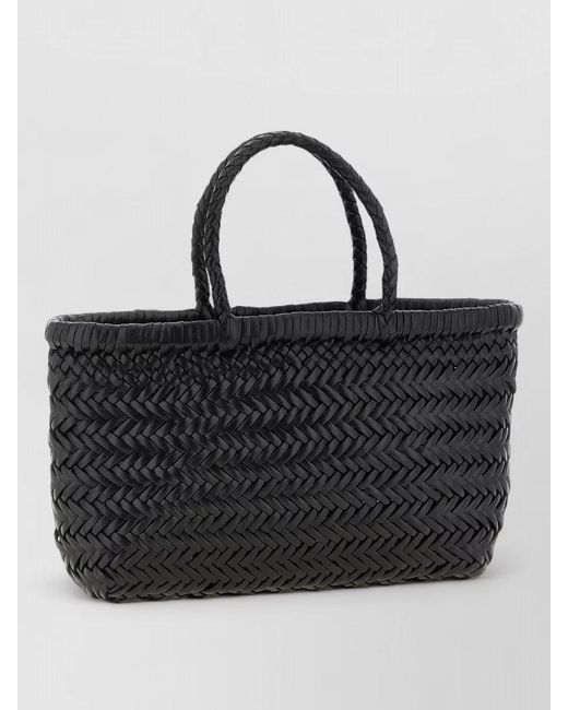 Dragon Diffusion Flat Gora Mini Tote Bag Woven Handles in Black | Lyst UK