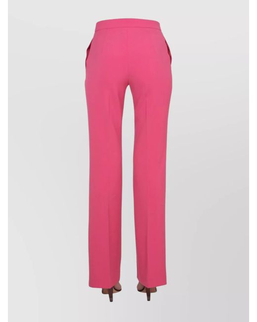 Moschino Pink Straight-Leg Trousers