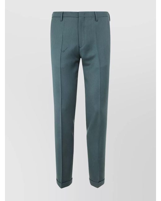 Paul Smith Blue Wool Tailored Trousers for men