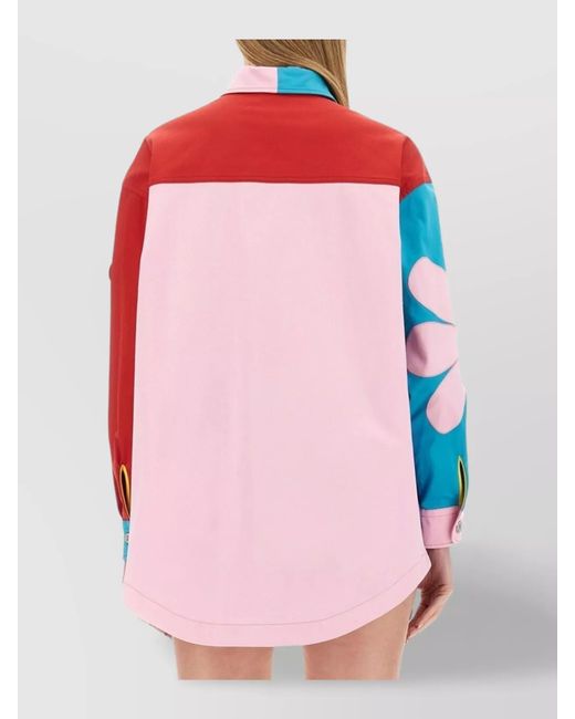Moschino Blue Printed Shirt