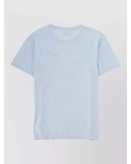 Mc2 Saint Barth Blue Emilie Casual Short Sleeve Crew Neck Top