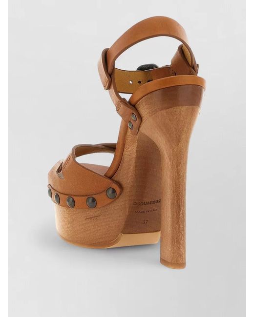 DSquared² Multicolor Leather Sandals