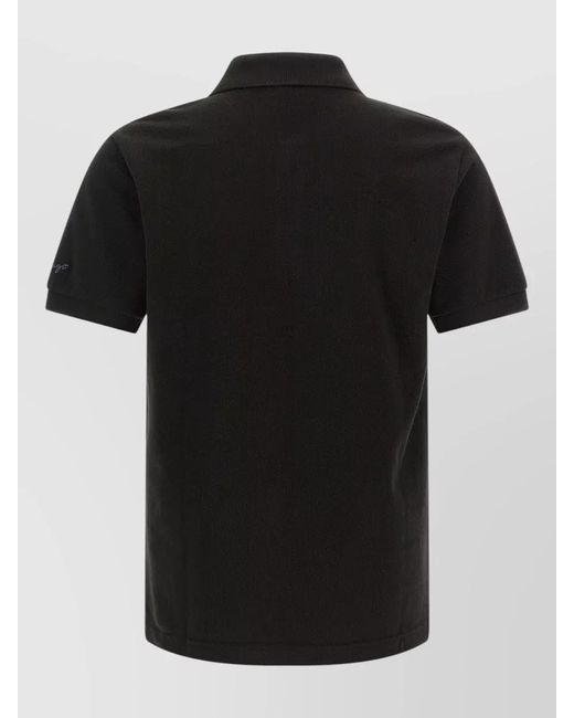 KENZO Black Cotton Piqué Slim-Fit Polo Shirt for men