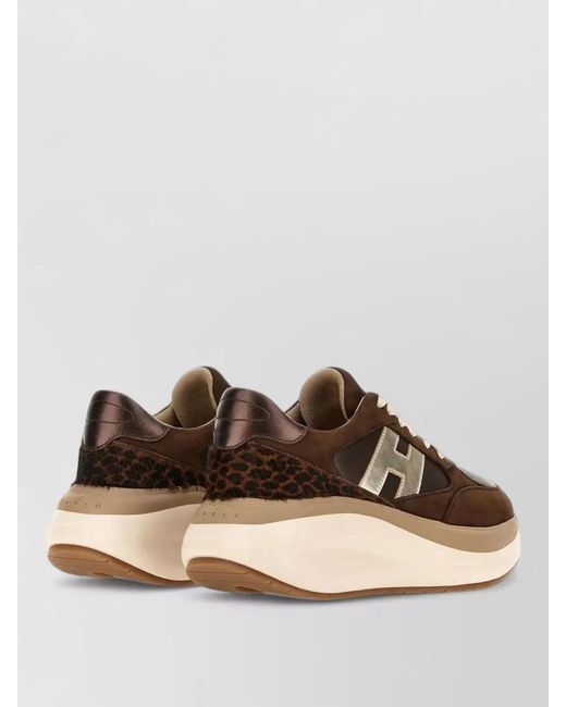 Hogan Multicolor Maxi Active Lace Up Leather Sneakers