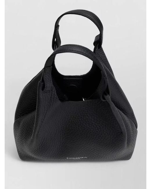 Gianni Chiarini Black Shoulder Bag Soft Silhouette Adjustable Strap