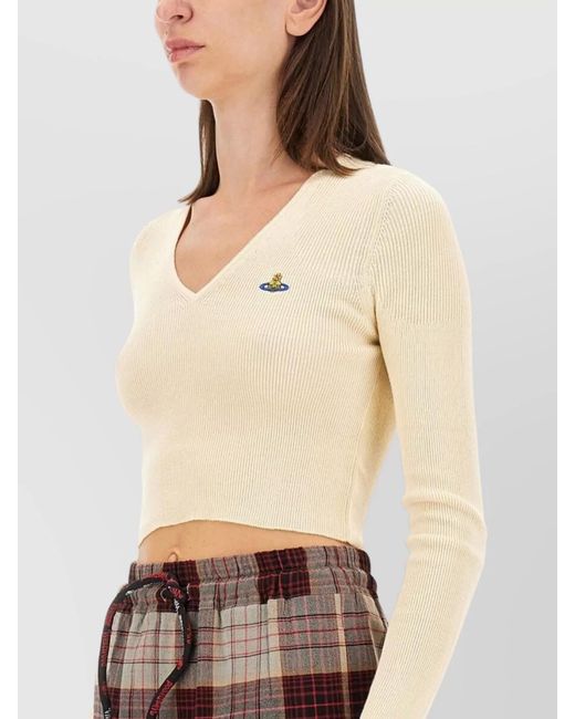 Vivienne Westwood Natural Cashmere Bea Knitted Top