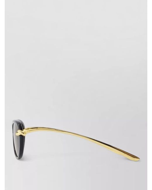 Bottega Veneta Metallic Pilot Sunglasses Metal Frame Tinted Lenses