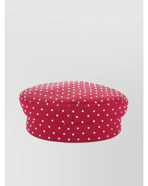 Ruslan Baginskiy Pink Satin Baker Boy Hat