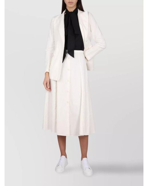 Aspesi White Jacket Double-Breasted Button Detailing