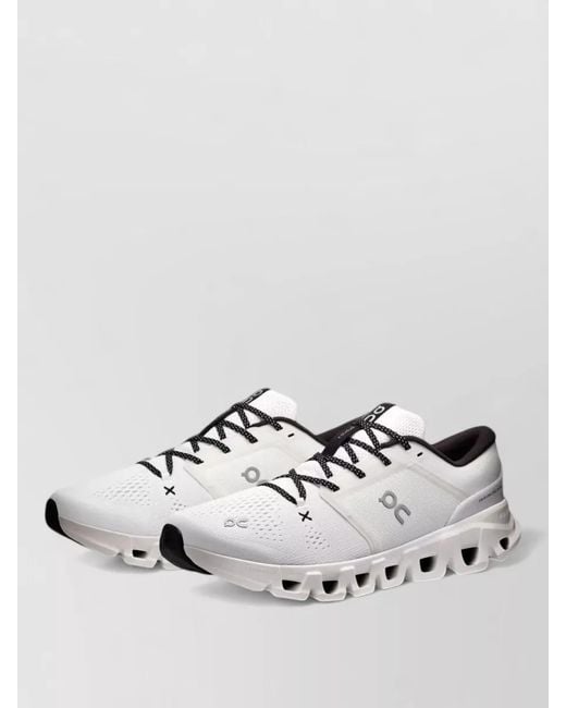 On Shoes White Recycled Polyester Low-Top Sneakers for men