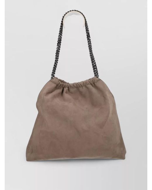 Stella McCartney Natural Tote Bag Casual Chain Strap Lightweight Texture