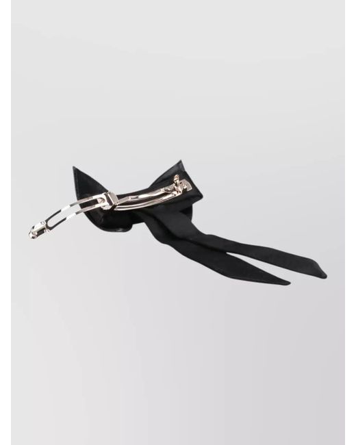 Ferragamo Gray Bow Tie Hair Accessory Decorative Charm