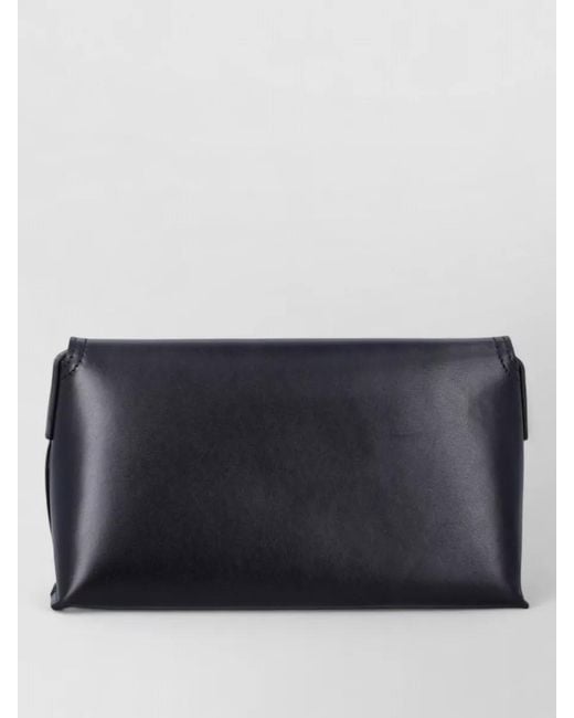 A.P.C. Blue Small Leather Clutch Bag