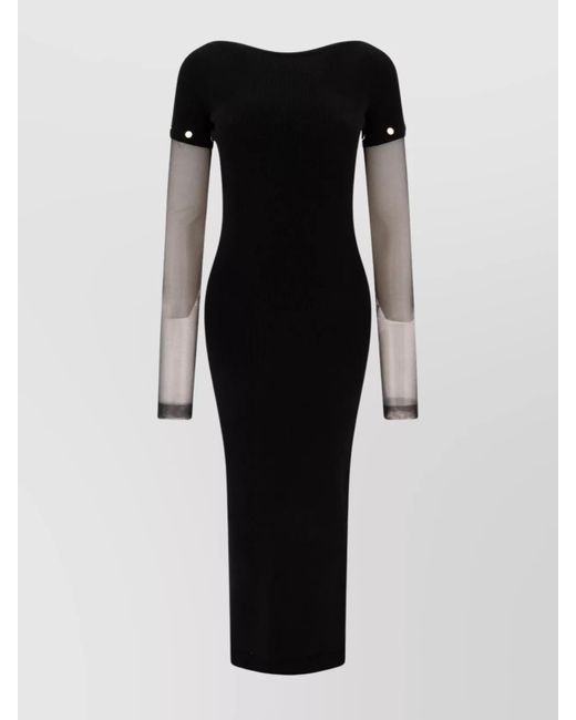 Sportmax Black Grazia Maxi Dress