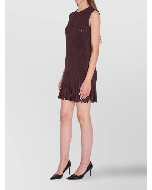 Alaïa Multicolor Striped Sleeveless Mini Dress
