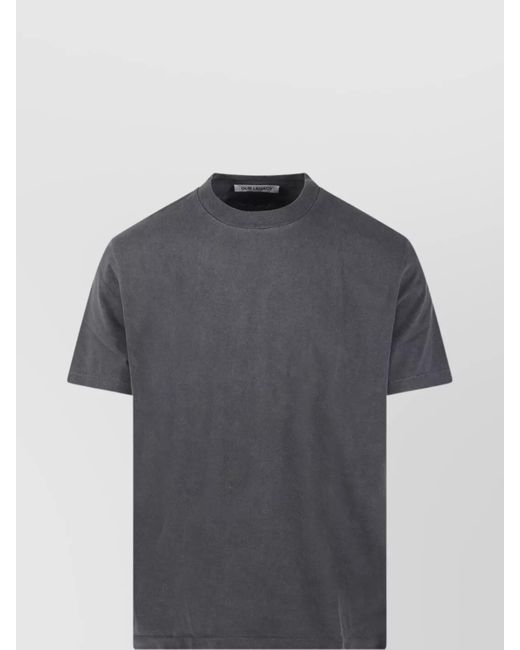 Our Legacy Gray Cotton Short-Sleeve T-Shirt for men