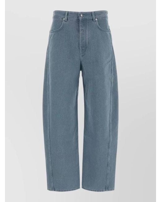 Givenchy Blue Wide Leg Denim Jeans Five Pocket for men
