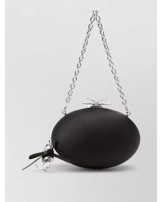 Self-Portrait White Satin Clutch