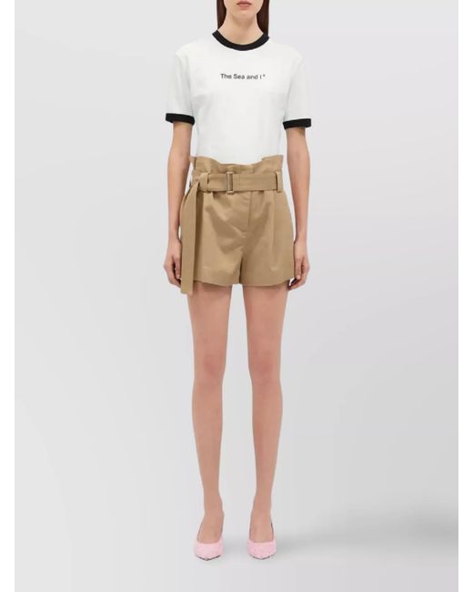 MSGM Natural Tailored Bermuda Shorts