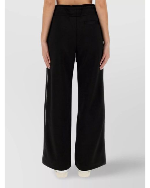 Off-White c/o Virgil Abloh Black Relaxed-Fit Wide-Leg Trousers