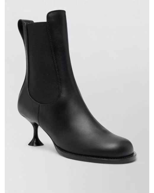 Sergio Rossi Black Lace Up Ankle Boots Stiletto Heel