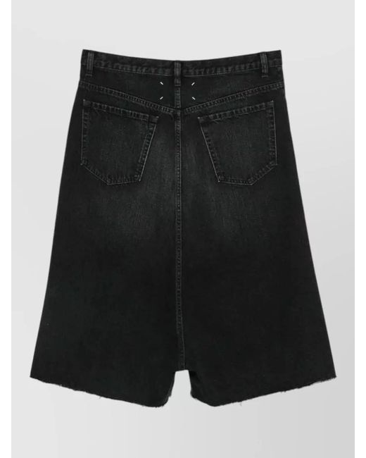 Maison Margiela Black Denim Bermuda Shorts for men