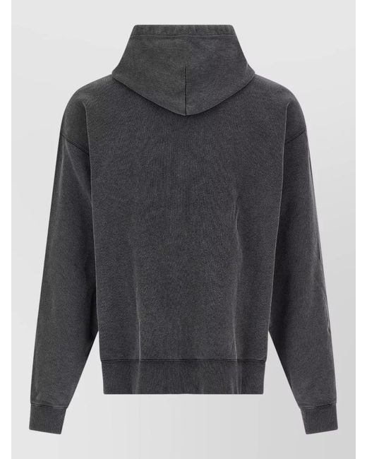 Balenciaga Gray Cotton Oversized Hoodie for men