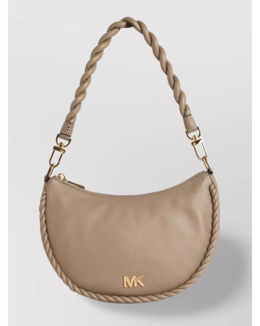 MICHAEL Michael Kors Natural 'Kyla' Leather Bag Detachable Strap