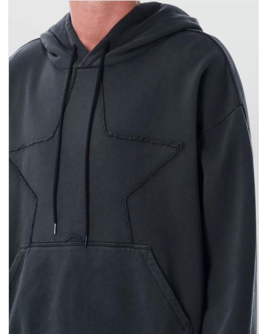 MM6 by Maison Margiela Blue Cotton Hoodie for men