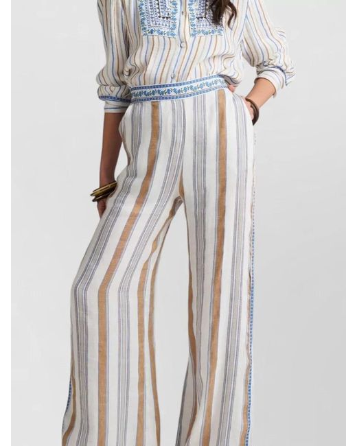 PHO® Firenze Multicolor Shirt Set Striped Long Sleeves High Waist