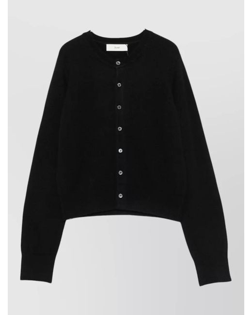 DUNST Black Wool Blend Cardigan