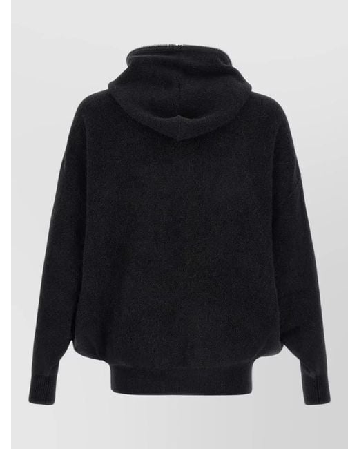 Rick Owens Blue Relaxed Hooded Jacket Casual Style Pockets for men