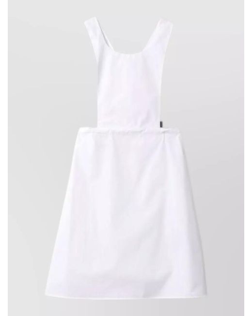 Miu Miu Blue Cotton Knee-Length Dress