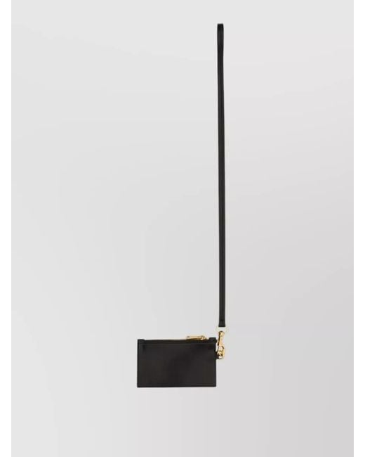 N°21 White Shoulder Strap Card Holder And Wristlet