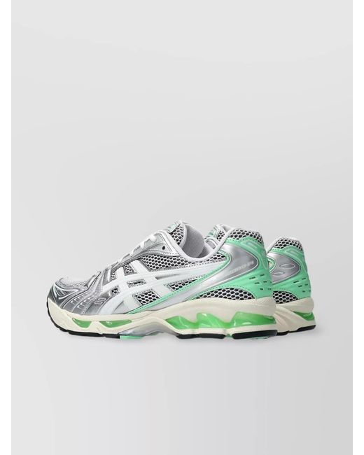 Asics Metallic Synthetic Leather Low-Top Sneakers