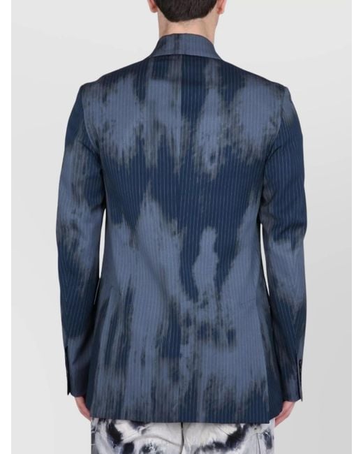 Amiri White Relaxed-Fit Wool Blazer for men