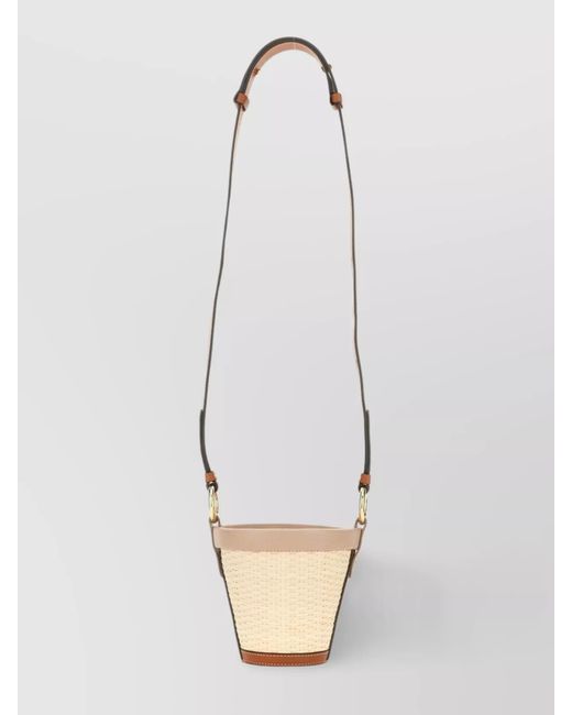 Maison Margiela White Raffia Bucket Bag