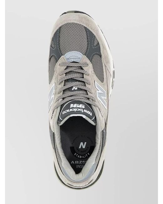 New Balance Metallic Leather Low-Top Sneakers