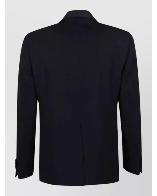 Lardini Blue Tuxedo Suit Narrow Fit Shawl Collar for men