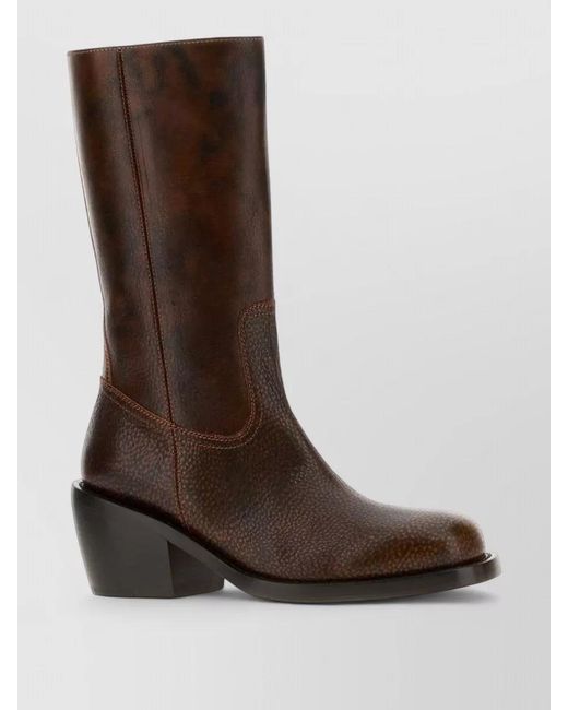 Dries Van Noten Brown Leather Boots