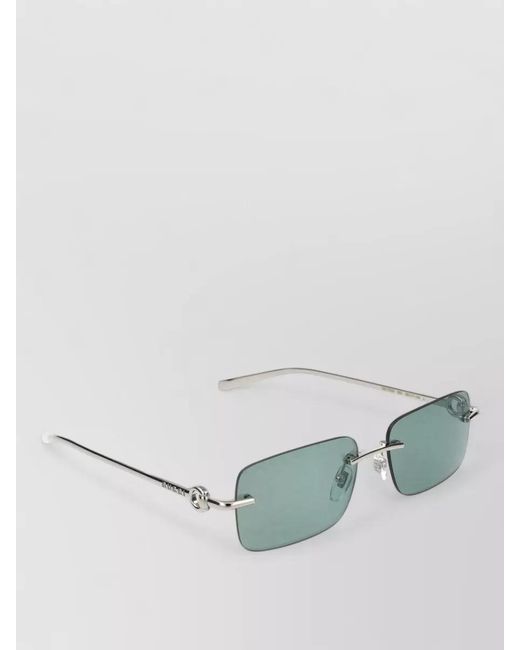 Gucci Green Sunglasses Gg1703S 002 Rimless Rectangular Metal for men
