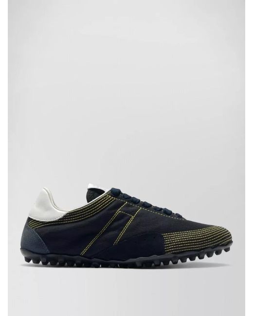 Maison Margiela Black Cotton Lace-Up Sneakers