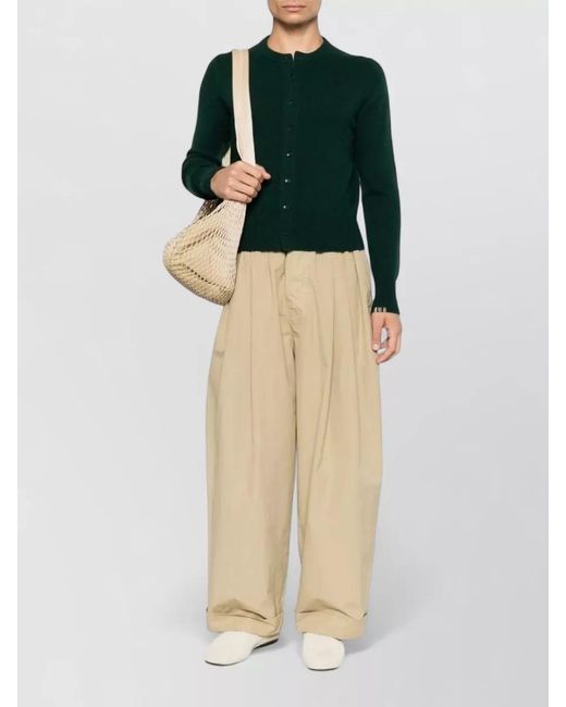 Extreme Cashmere Green Cashmere Cardigan