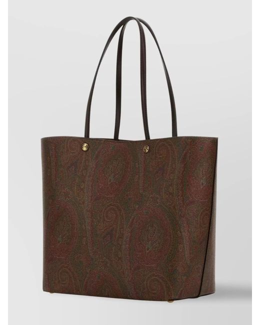 Etro Brown Essential Extra Large Shoulder Bag