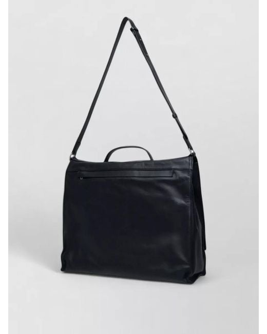 Jil Sander Black Leather Briefcase for men