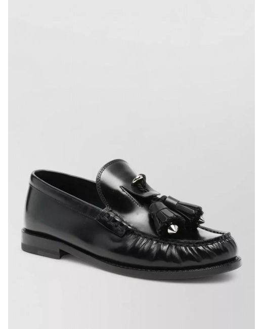 Christian Louboutin Black Leather Loafers