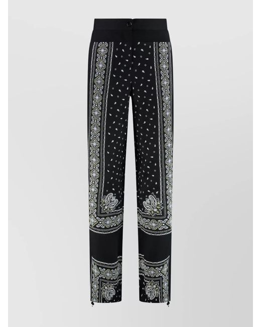 Pinko Gray Wide-Leg Trousers