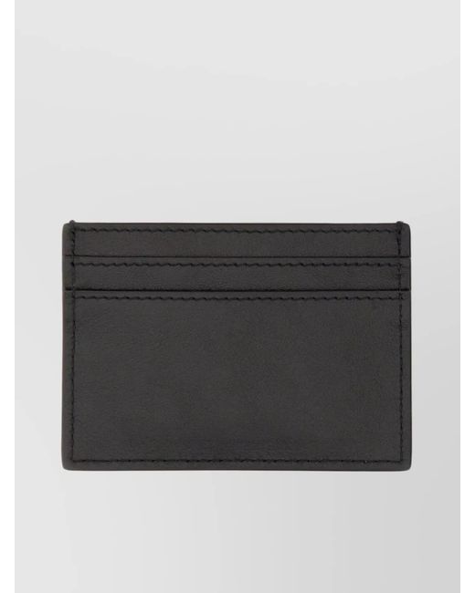 Moschino Black Leather Card Holder for men